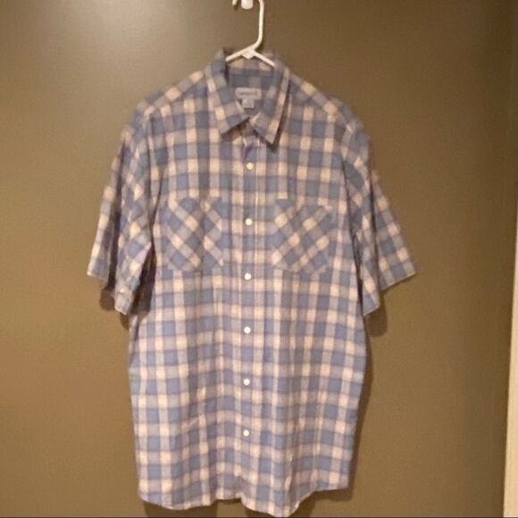 Carhartt Plaid Shortsleeved Men’s Shirt Size Large - Picture 9 of 9